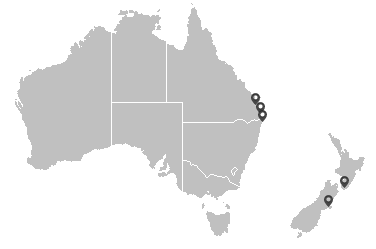 Map of australia and nz